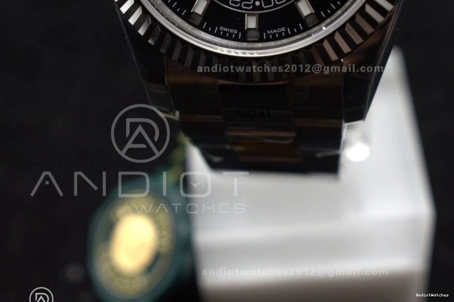 ZF SS Black on Sky-Dweller 326934 Edition Dial WellDesigned 904L A 1087 SS Best 1:1 Bracelet 0216